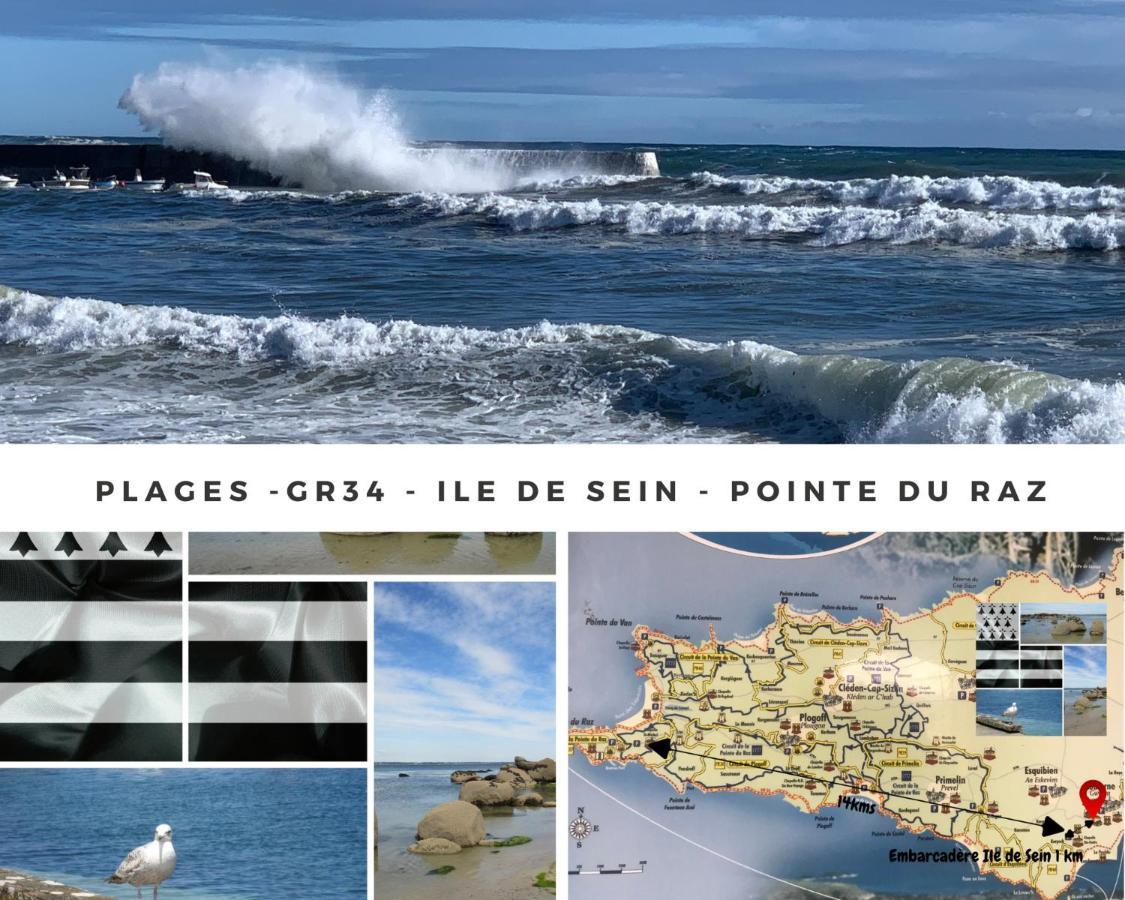 Duplex Vue Mer - Plage A 100M- 4 Lits - Parking Sous Sol Audierne Kültér fotó