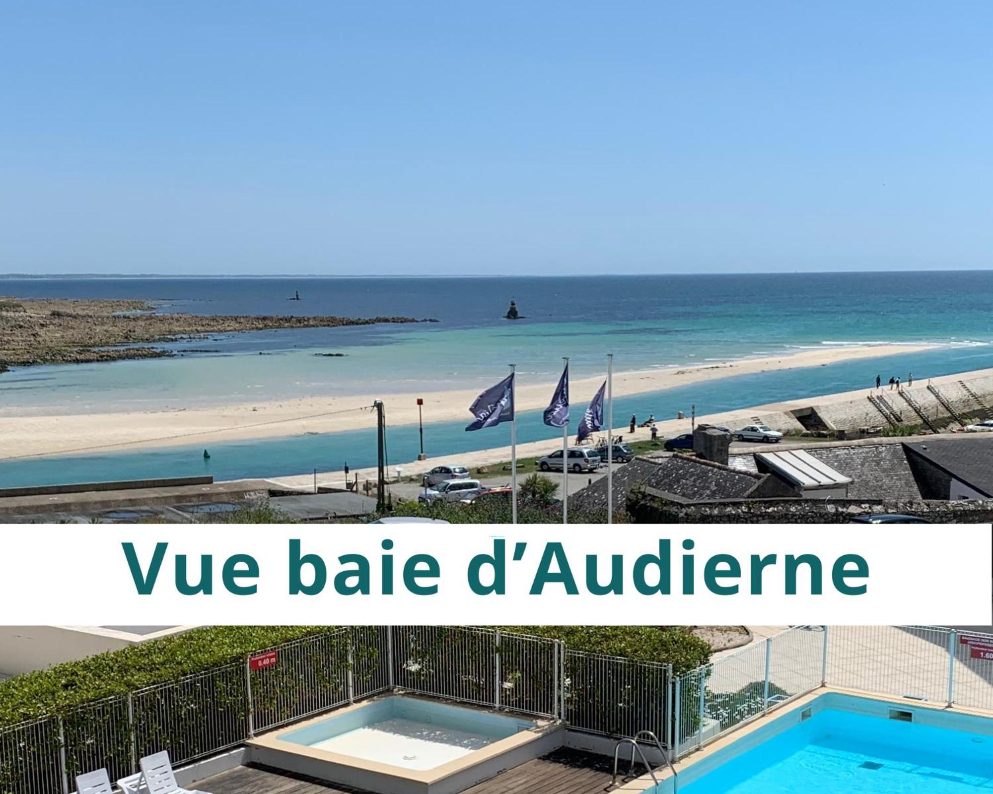 Duplex Vue Mer - Plage A 100M- 4 Lits - Parking Sous Sol Audierne Kültér fotó